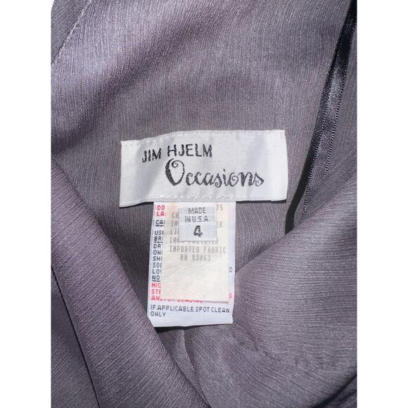 Jim Hjelm Occasions Size 4 Sleeveless Evening Cocktail Bridesmaid Dress Lined - Picture 5 of 6